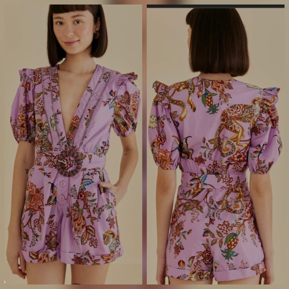 Farm Rio Monkey Romper - Picture 1 of 5